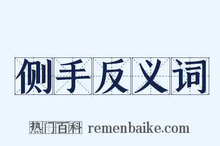 侧手反义词是什么意思的图片